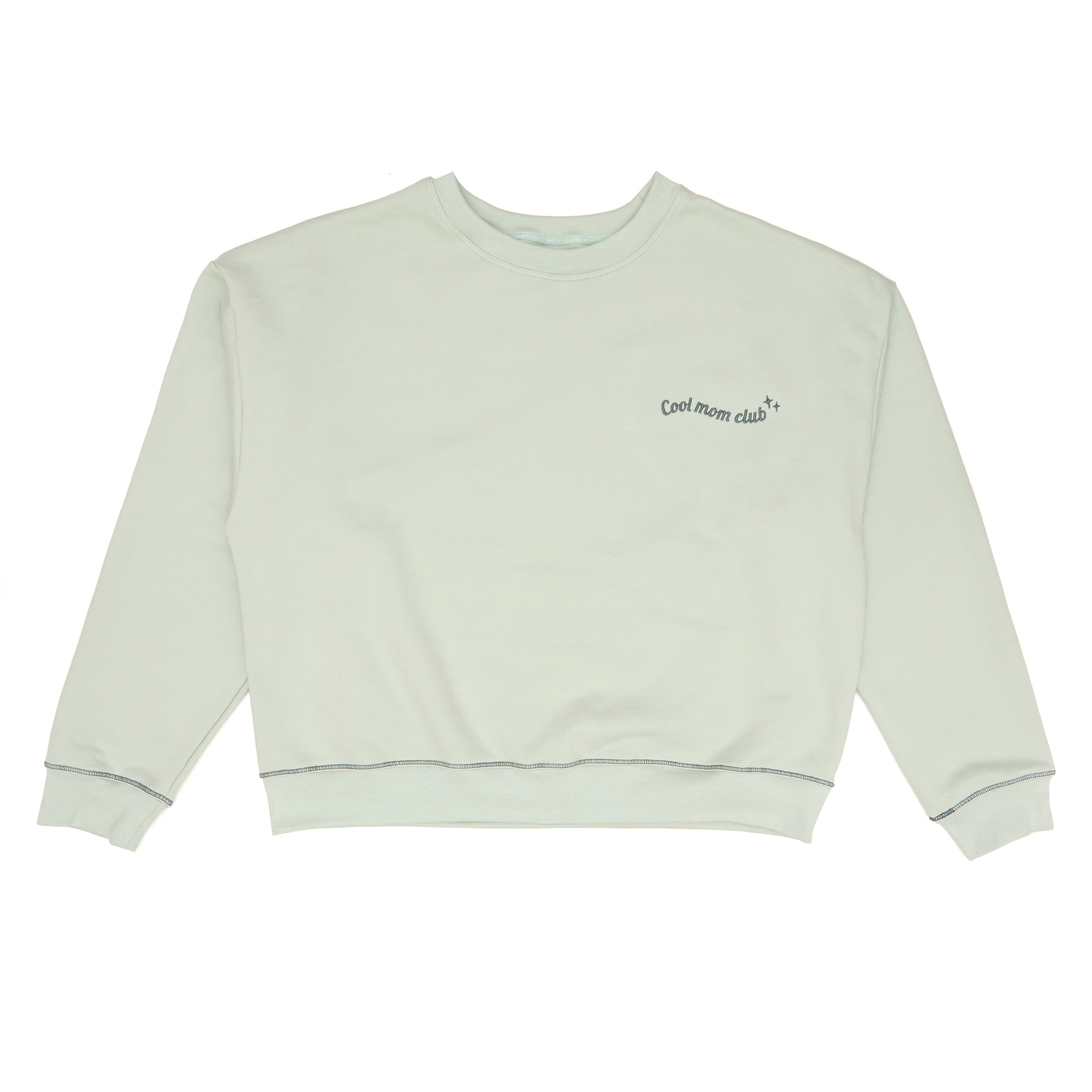 Polera Match Oversize Mamá Verde de Algodón Afranelado