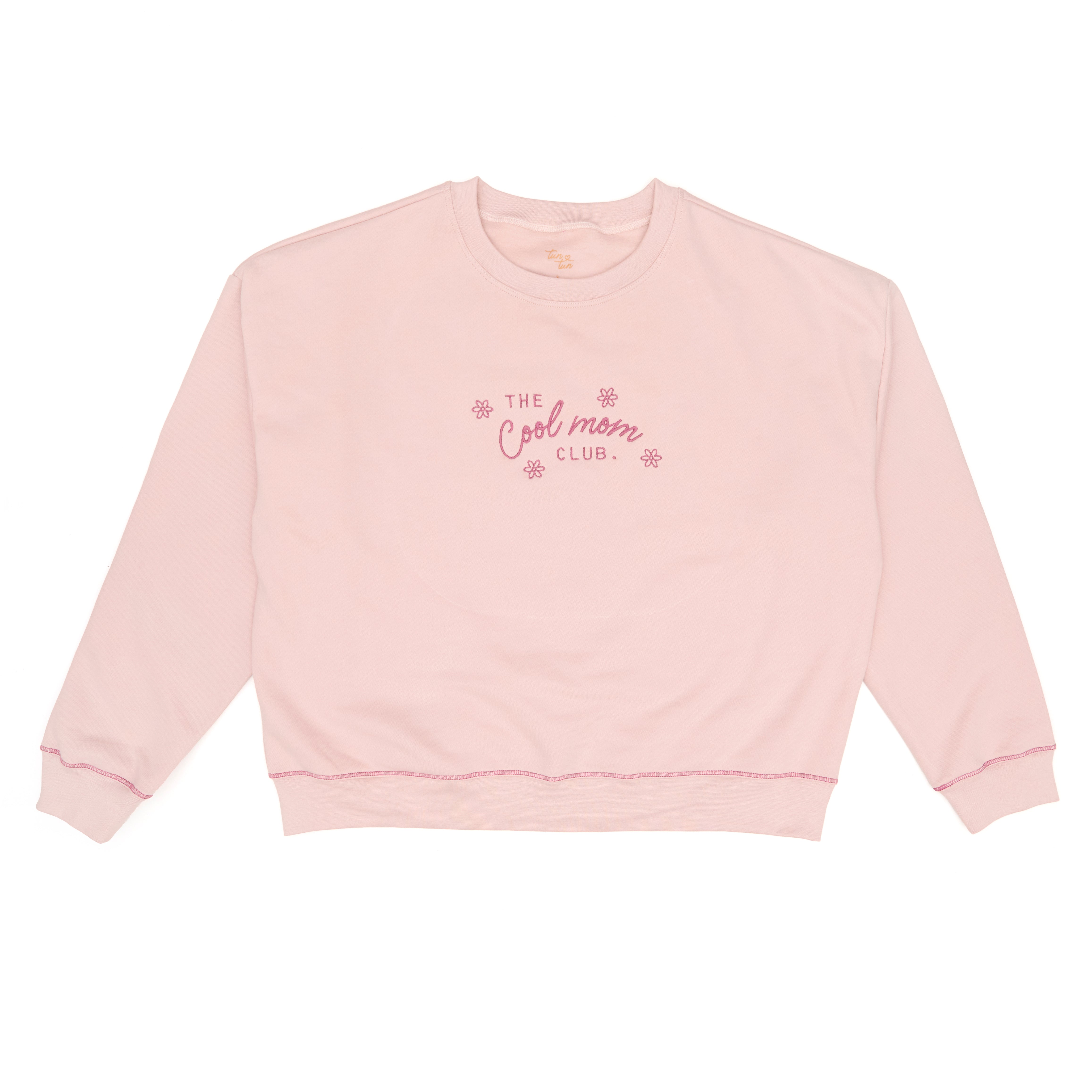 Polera Match Oversize Rosado  Mamá  + Set Polera Bebé + Buzo Rosado de Algodón Afranelado
