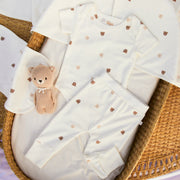 Set 2 Pcs Body + Pant Perla Osos de algodón pima