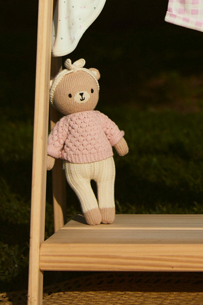 Osita Emma con sweater 29cm Rosado