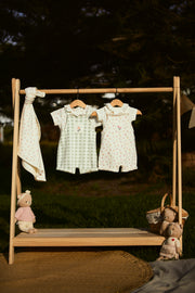 Set Body Bobo + Overall Perla / Perla Flores