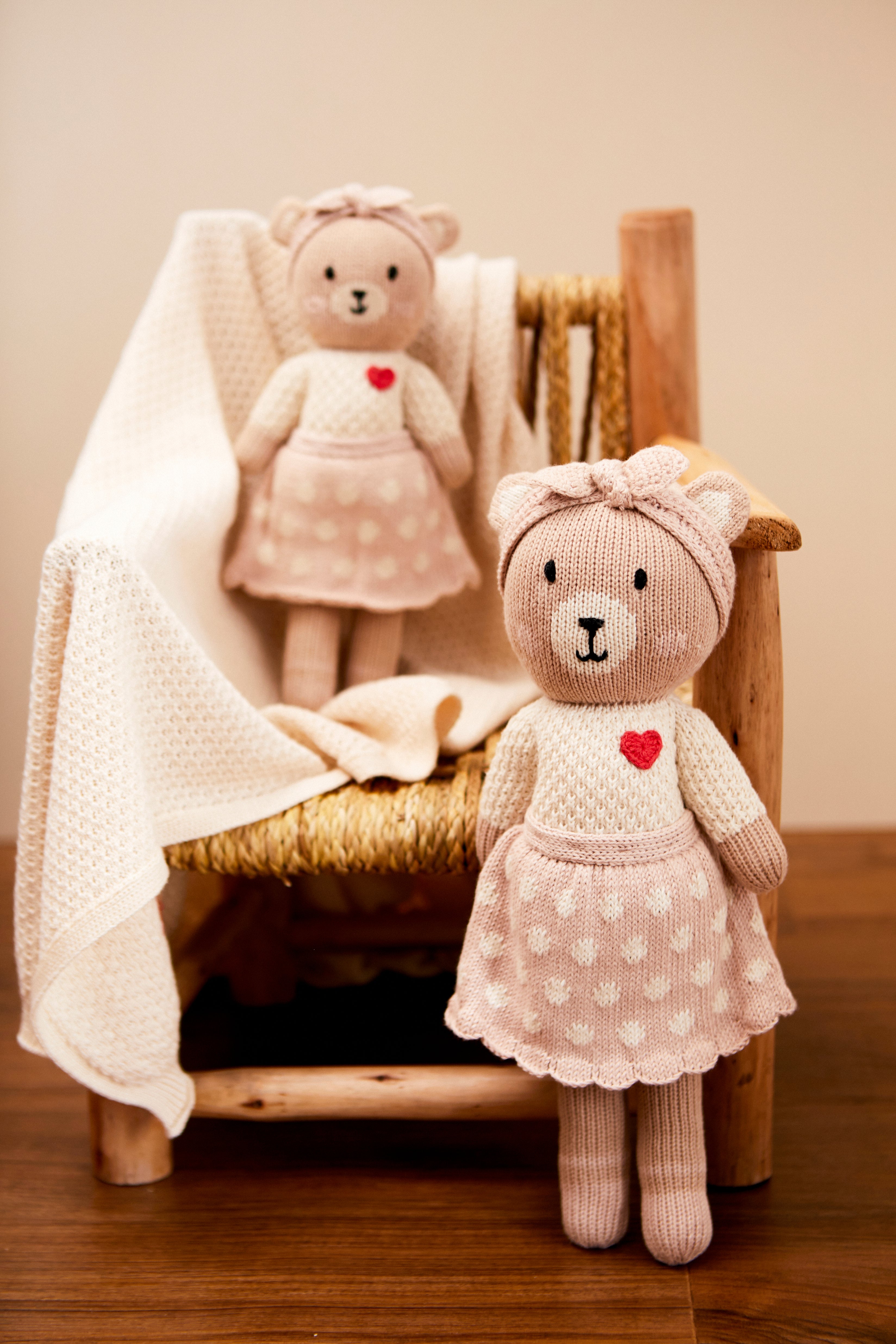 Emma the bear 29cm Rosado