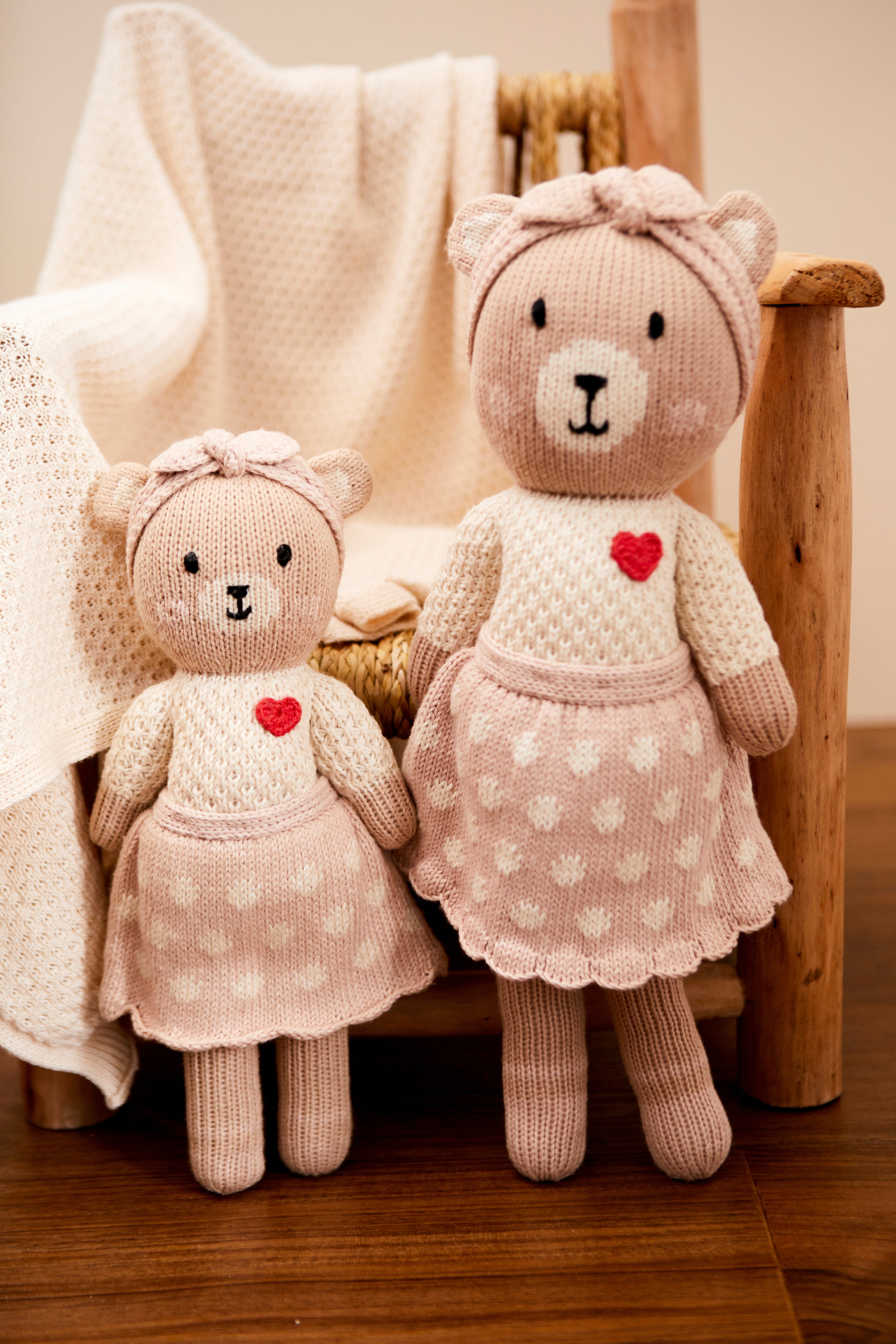 Emma the bear 29cm Rosado