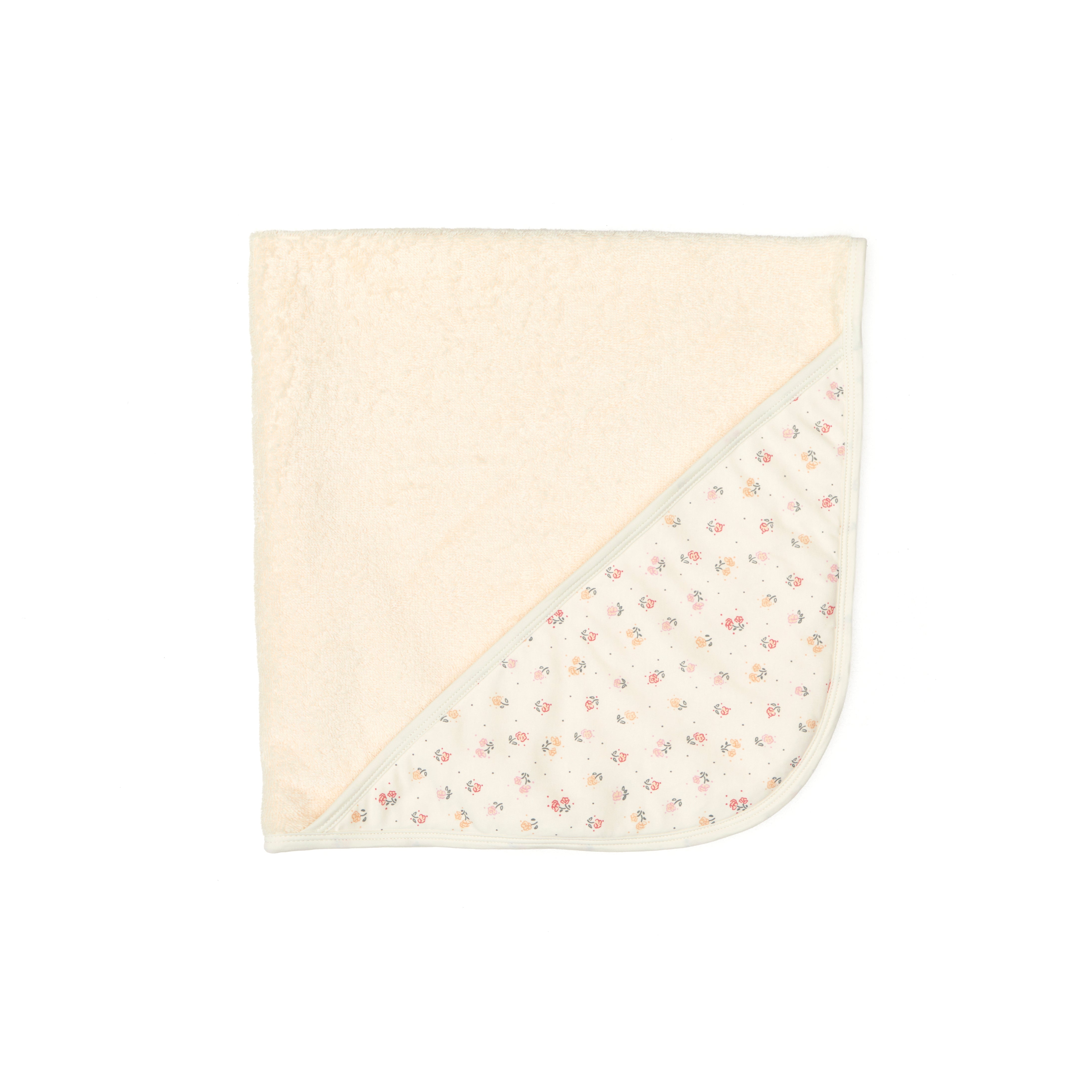 Toalla Capucha Perla Flores