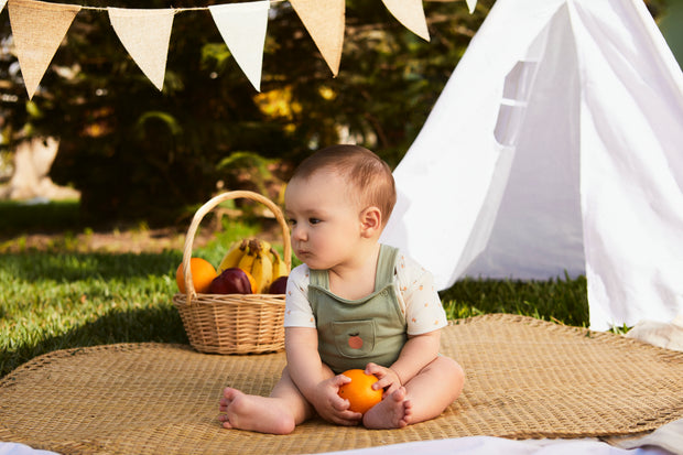 Set Body + Overall Perla Naranjas / Verde