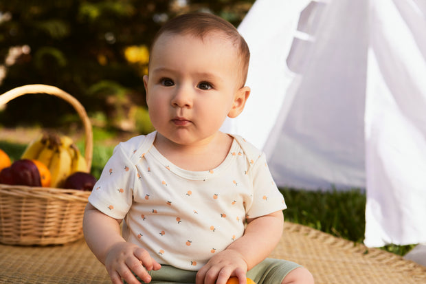 Set Body + Short Perla Naranjas / Verde