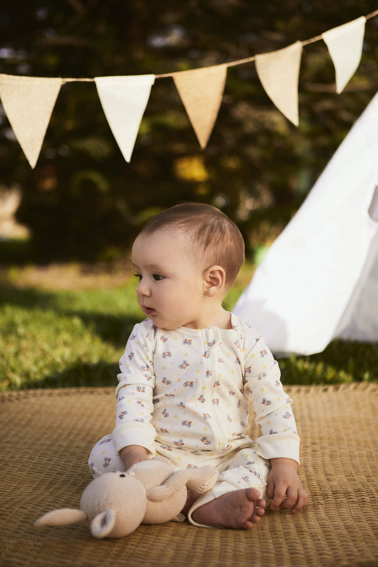 Romper Cierre Perla Bicicletas de algodón pima
