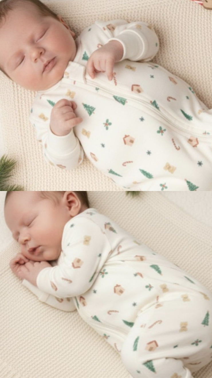 Pijama Mamá + Pijama Papá + Romper bebe Navidad