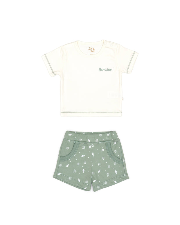 Set Polo + Short Perla verde / Verde helados