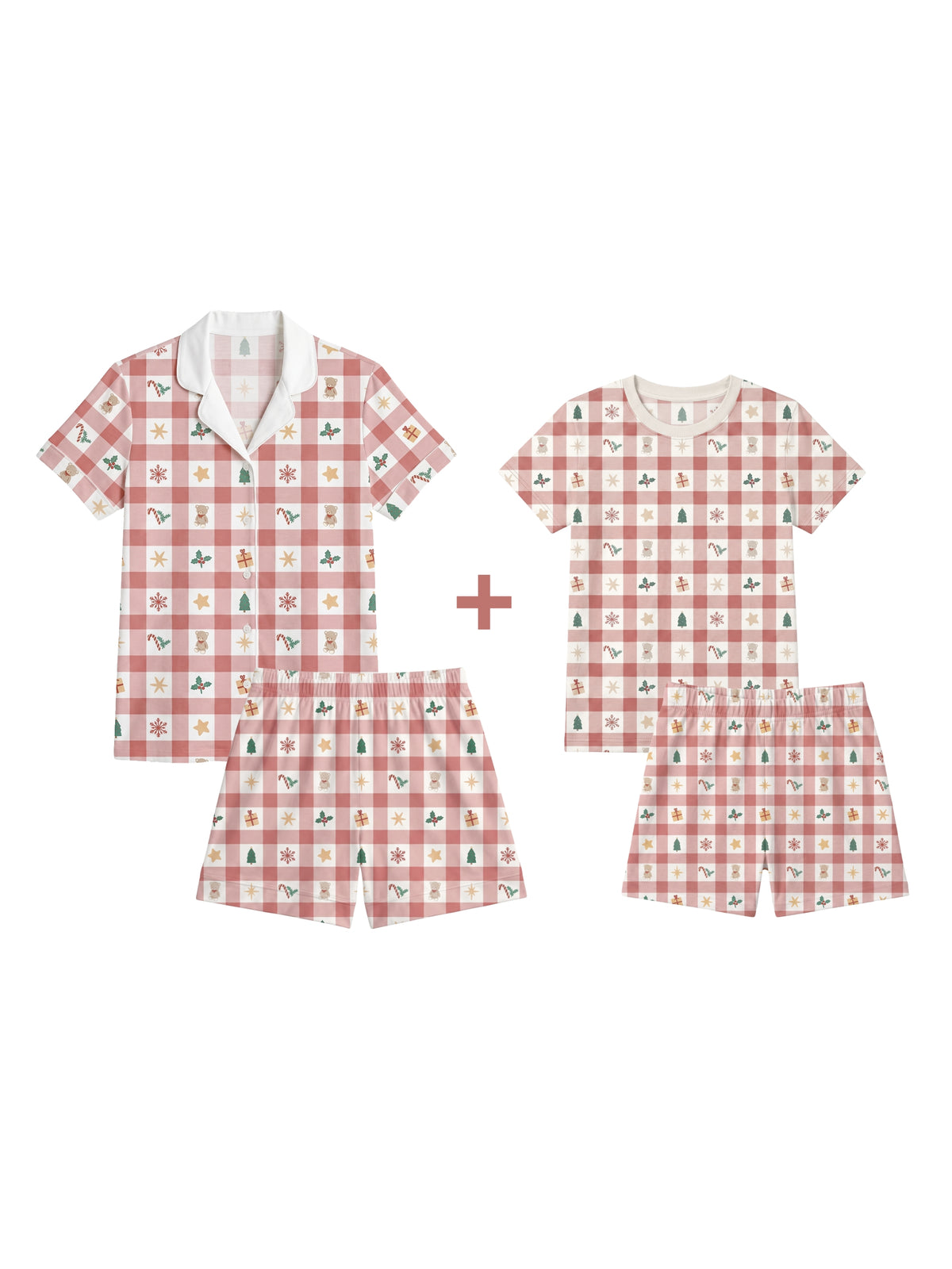 Pack Navideño Pijama Mamá + Pijama Niño/Niña de Algodón Pima (PREVENTA)