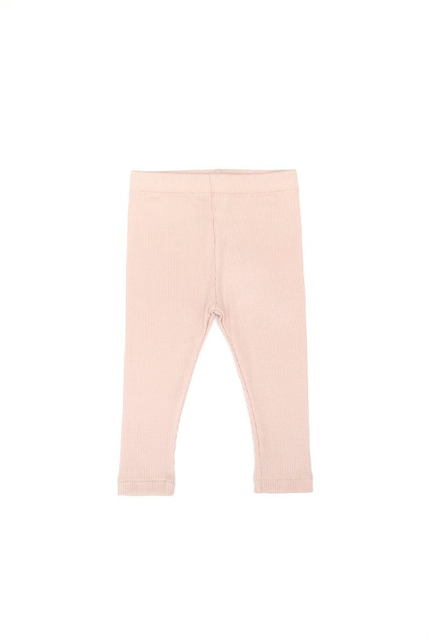 Pantalon de rib de algodón premium Rosado