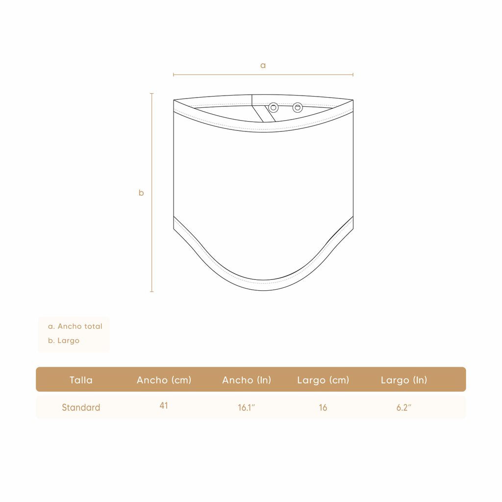 Babero algodón pima peras